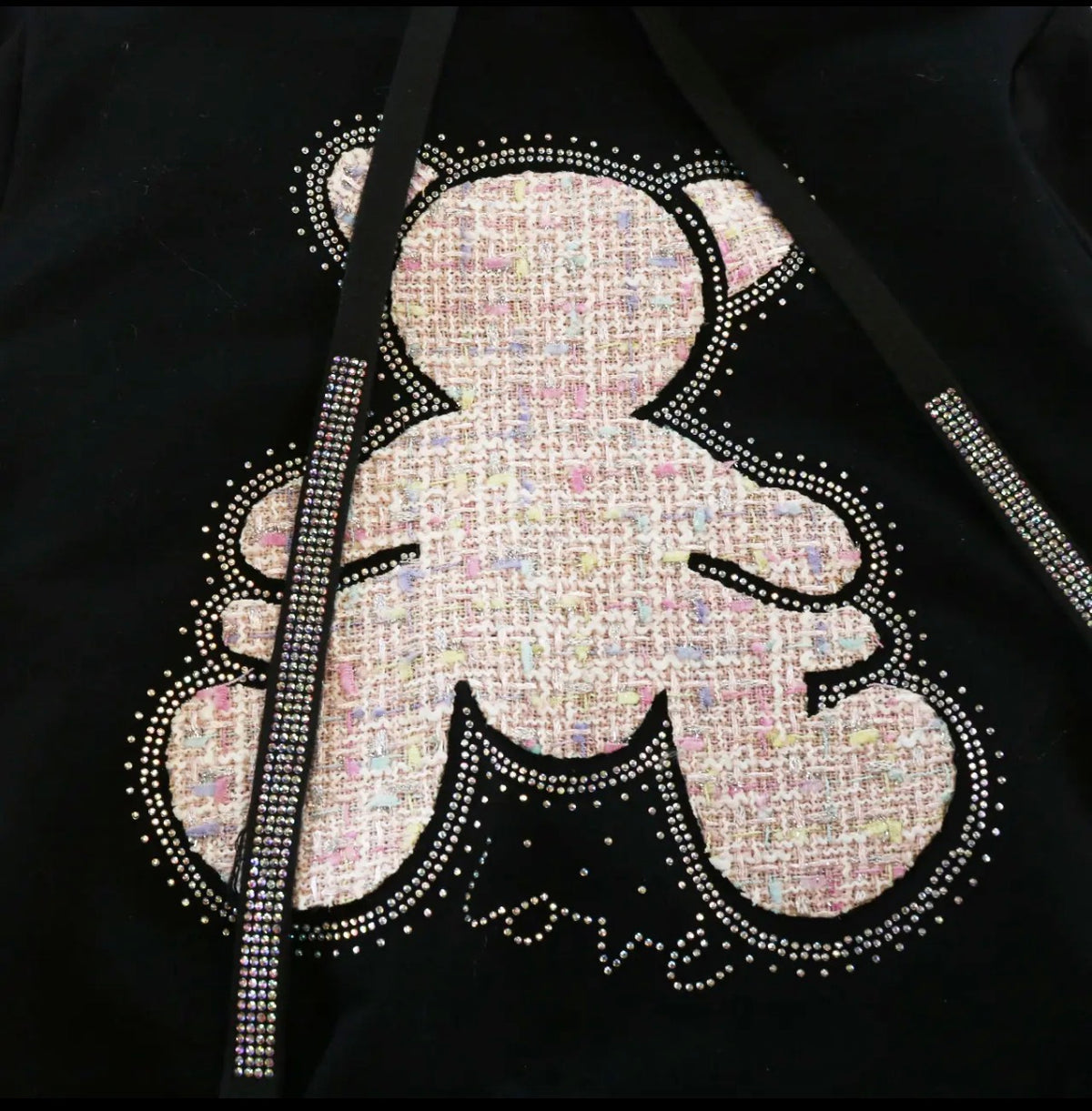 Teddy love hoodie dress