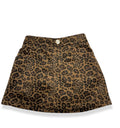 Leopard suede skirt (only)