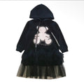 Teddy love hoodie dress