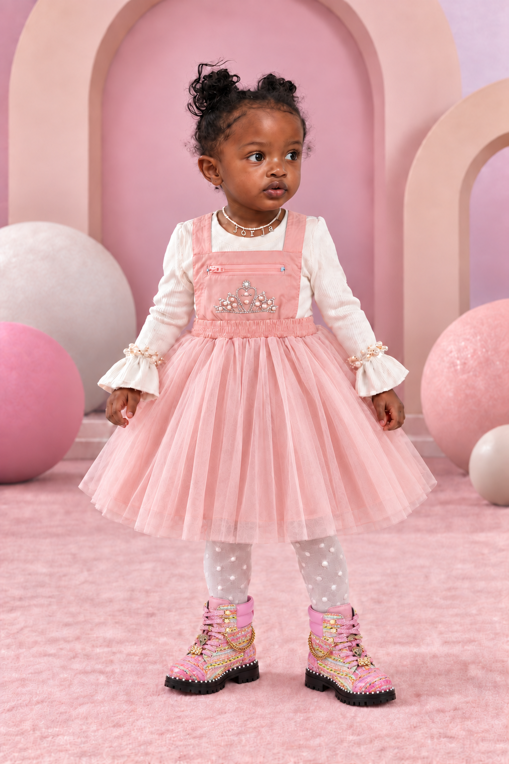 Nylon tulle dress (2 colors )